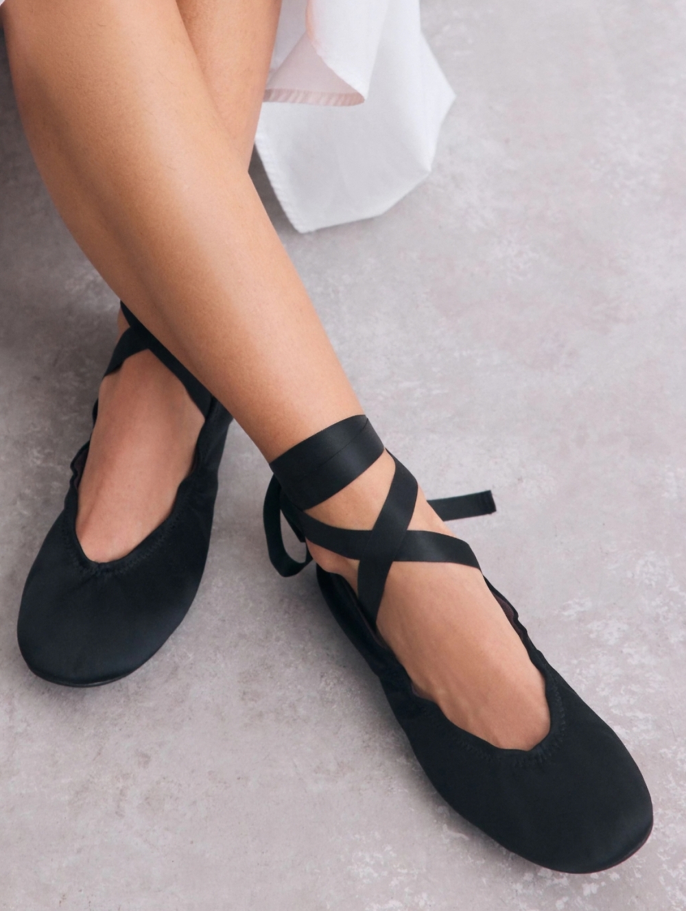 GAL Footwear Women's Lace-Up Ankle Strap Ballet Flat, Size 6, #5118-9, NWOT